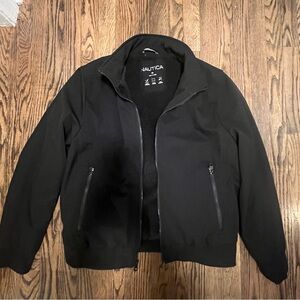 Nautica Black Bomber Style Jacket